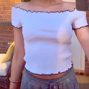 Off the shoulder shirt